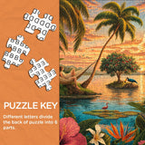 Elegante puzzle con cani con fiori, 1000 pezzi