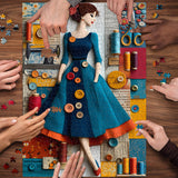 Puzzle Muse del cucito vintage 1000 pezzi