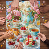 Puzzle élégant de chiens de fleurs 1000 pièces