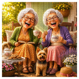 Sunny Grandmas Jigsaw Puzzle 1000 Pieces
