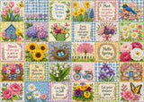 Stilvolles Blumenhunde-Puzzle 1000 Teile
