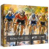 Elegante puzzle con cani con fiori, 1000 pezzi
