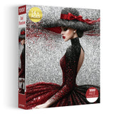 Stilvolles Blumenhunde-Puzzle 1000 Teile