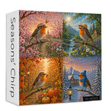 Elegante puzzle con cani con fiori, 1000 pezzi