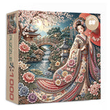 Stilvolles Blumenhunde-Puzzle 1000 Teile