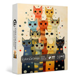 Color Cat Jenga Jigsaw Puzzle 1000 Pieces