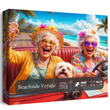 Stilvolles Blumenhunde-Puzzle 1000 Teile