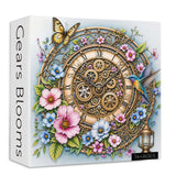Stilvolles Blumenhunde-Puzzle 1000 Teile
