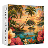 Elegante puzzle con cani con fiori, 1000 pezzi