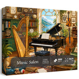 Stilvolles Blumenhunde-Puzzle 1000 Teile
