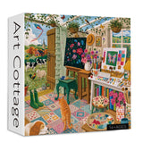 Puzzle élégant de chiens de fleurs 1000 pièces
