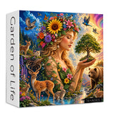 Stilvolles Blumenhunde-Puzzle 1000 Teile
