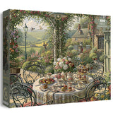 Stilvolles Blumenhunde-Puzzle 1000 Teile
