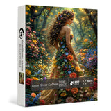 Elegante puzzle con cani con fiori, 1000 pezzi