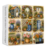 Elegante puzzle con cani con fiori, 1000 pezzi