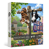 Stilvolles Blumenhunde-Puzzle 1000 Teile