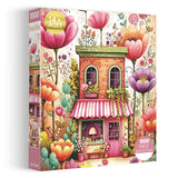 Elegante puzzle con cani con fiori, 1000 pezzi