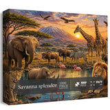 Stilvolles Blumenhunde-Puzzle 1000 Teile