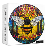 Stained Glass Bee Jigsaw Puzzle 1000 Pieces