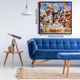 Elegante puzzle con cani con fiori, 1000 pezzi