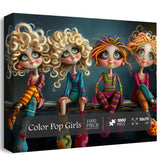 Color Pop Girls Jigsaw Puzzle 1000 Pieces