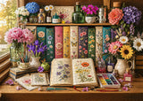 Floral Painting Desk Jigsaw Puzzle 1000 Pieces