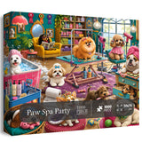 Elegante puzzle con cani con fiori, 1000 pezzi