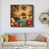 Elegante puzzle con cani con fiori, 1000 pezzi