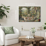 Stilvolles Blumenhunde-Puzzle 1000 Teile
