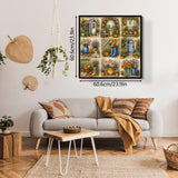 Elegante puzzle con cani con fiori, 1000 pezzi