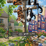 Stilvolles Blumenhunde-Puzzle 1000 Teile