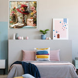 Elegante puzzle con cani con fiori, 1000 pezzi