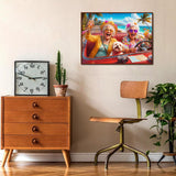 Stilvolles Blumenhunde-Puzzle 1000 Teile
