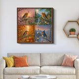 Elegante puzzle con cani con fiori, 1000 pezzi