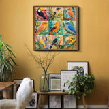 Stilvolles Blumenhunde-Puzzle 1000 Teile