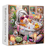 Elegante puzzle con cani con fiori, 1000 pezzi