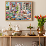 Salon chaud puzzle 1000 pièces 1000 pièces