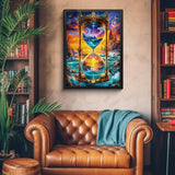 Rompecabezas de Reloj de Arena Cósmico de 1000 Piezas