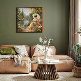Elegante puzzle con cani con fiori, 1000 pezzi