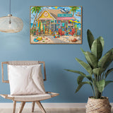 Elegante puzzle con cani con fiori, 1000 pezzi