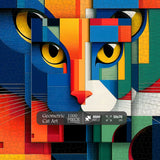 Geometric Cat Art Jigsaw Puzzle 1000 Pieces