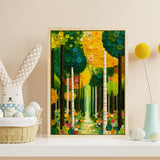Stilvolles Blumenhunde-Puzzle 1000 Teile