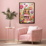 Elegante puzzle con cani con fiori, 1000 pezzi