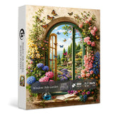 Stilvolles Blumenhunde-Puzzle 1000 Teile