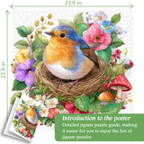 Garden Robin Jigsaw Puzzle 1000 Pieces