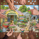 Stilvolles Blumenhunde-Puzzle 1000 Teile