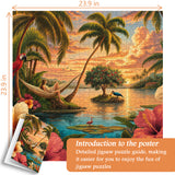 Elegante puzzle con cani con fiori, 1000 pezzi