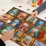 Elegante puzzle con cani con fiori, 1000 pezzi