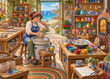 Elegante puzzle con cani con fiori, 1000 pezzi