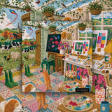 Puzzle élégant de chiens de fleurs 1000 pièces